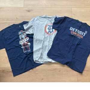 Lot of 3 Detroit Tigers graphic MLB T-Shirts Mens size XL Miguel Cabrera 2013